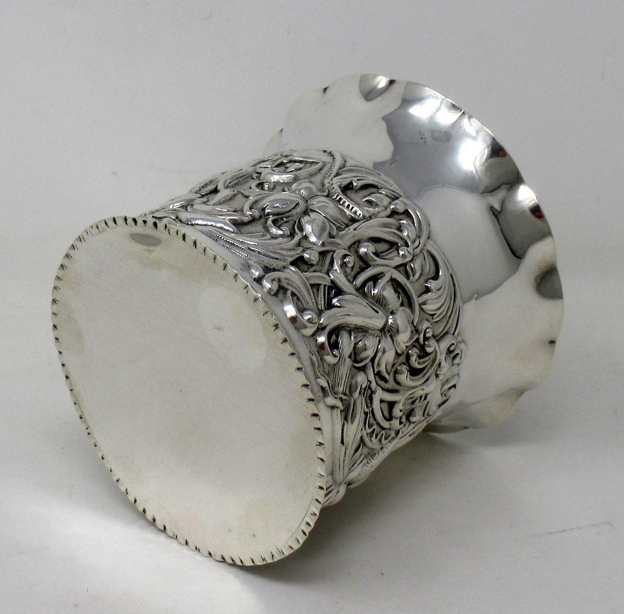 Antique Edwardian English Sterling Silver Wine Bottle Coaster William Comyns 4
