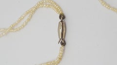 Antique Edwardian Era Two-Row Seed Pearl Necklace