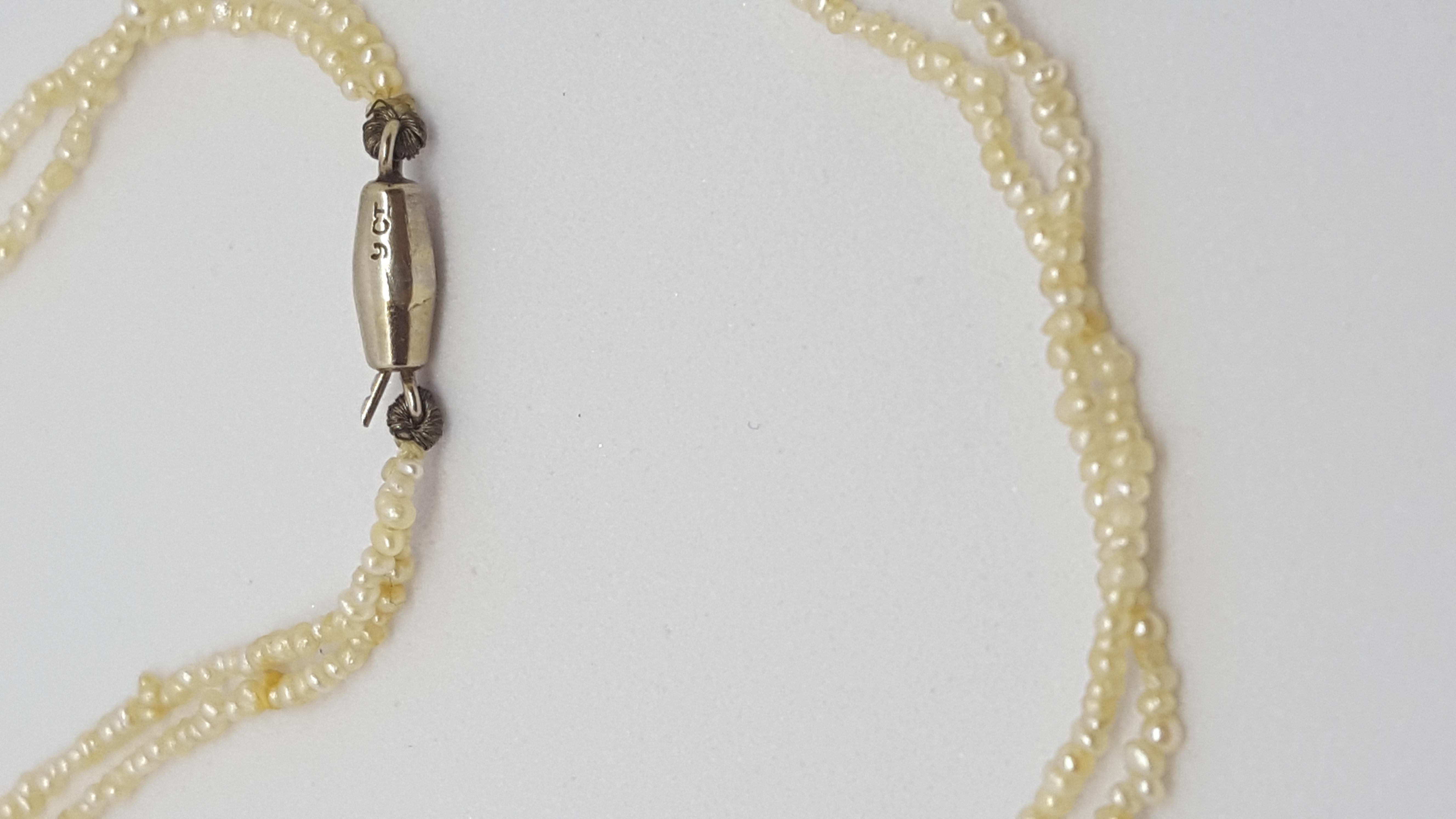 seed pearl necklace vintage