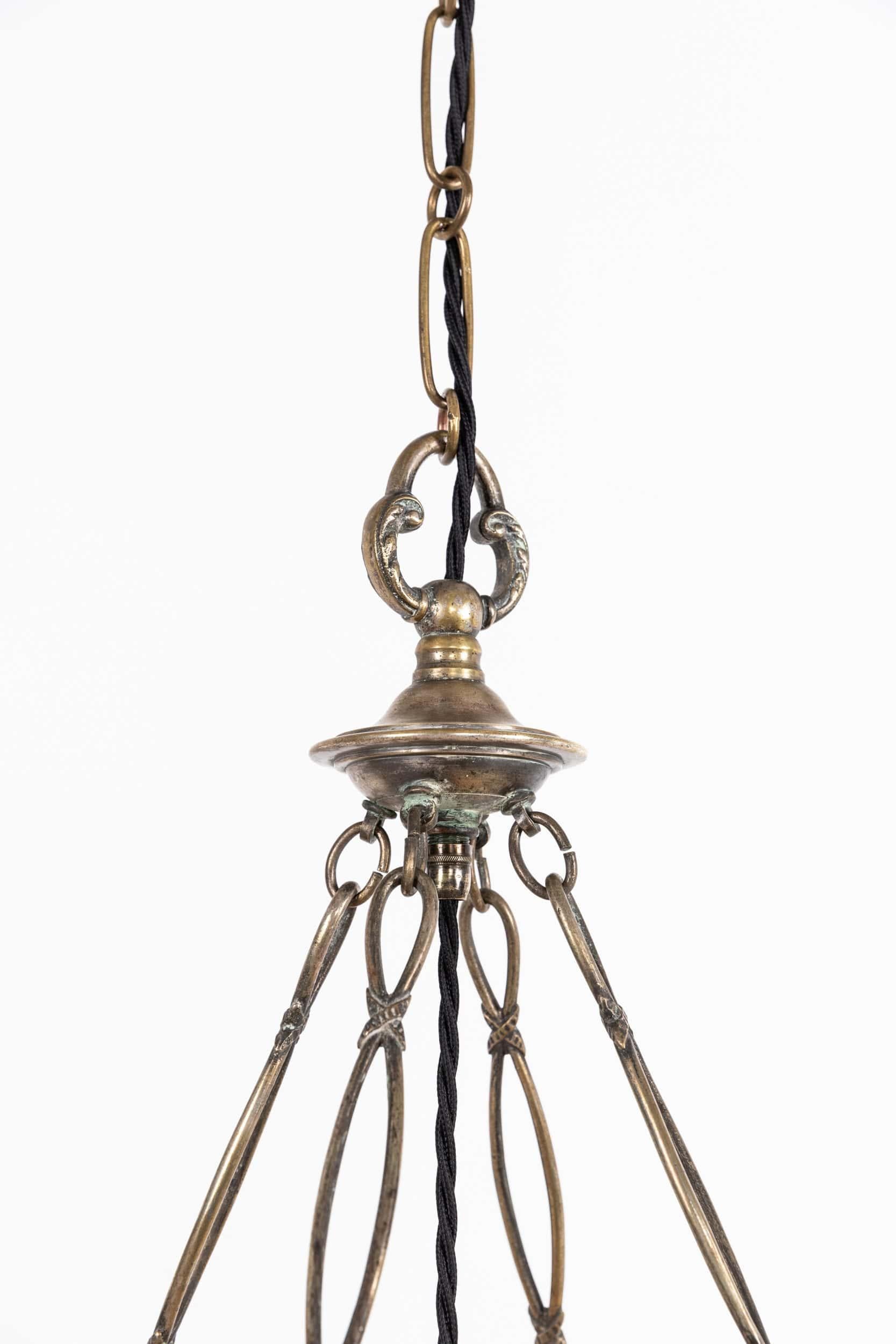 Antigua lámpara de techo eduardiana Faraday & Son Plafonnier de alabastro, c.1900 Tallado a mano en venta