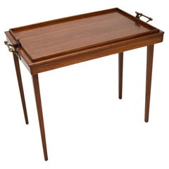 Antique Edwardian Folding Tray Top Coffee Table