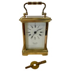 Antique Edwardian French Brass Carriage Clock