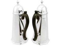 Edwardian Sterling Silver Café au Lait Set by Mappin & Webb