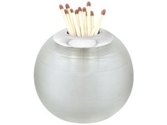 Pisapapeles / Cerilla de cristal y plata de ley eduardiana