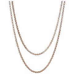 Antique Edwardian Gold Cased Belcher Guard Chain Dated 1903