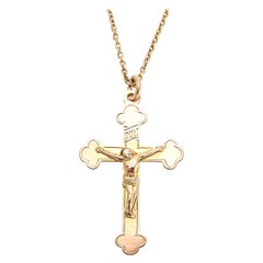 Jewel Tie Sterling Silver Enameled Crucifix Cross Pendant 17mm x 31mm 