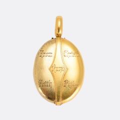 Antique Edwardian Gold Family Locket, 1902