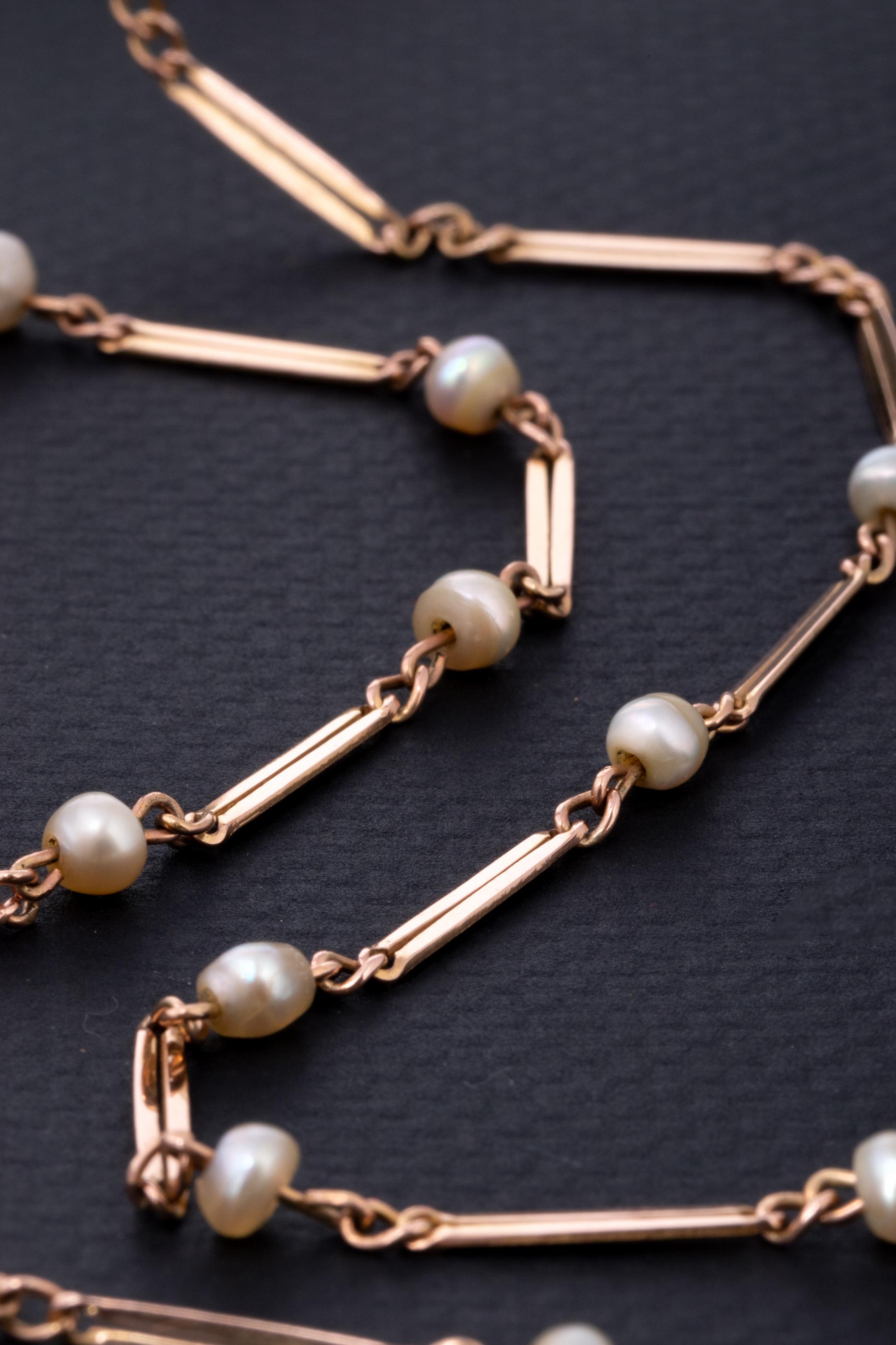 antique seed pearl necklace