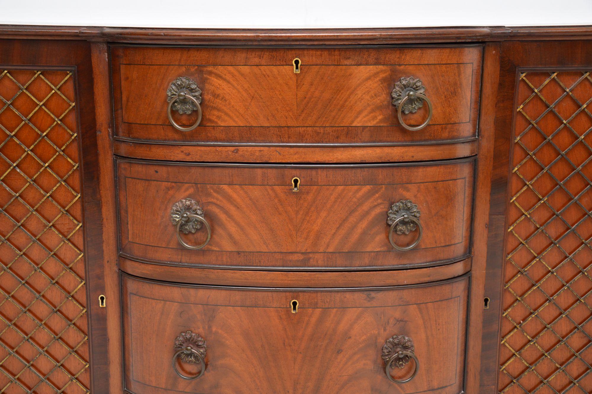 Antique Edwardian Grill Front Sideboard 3