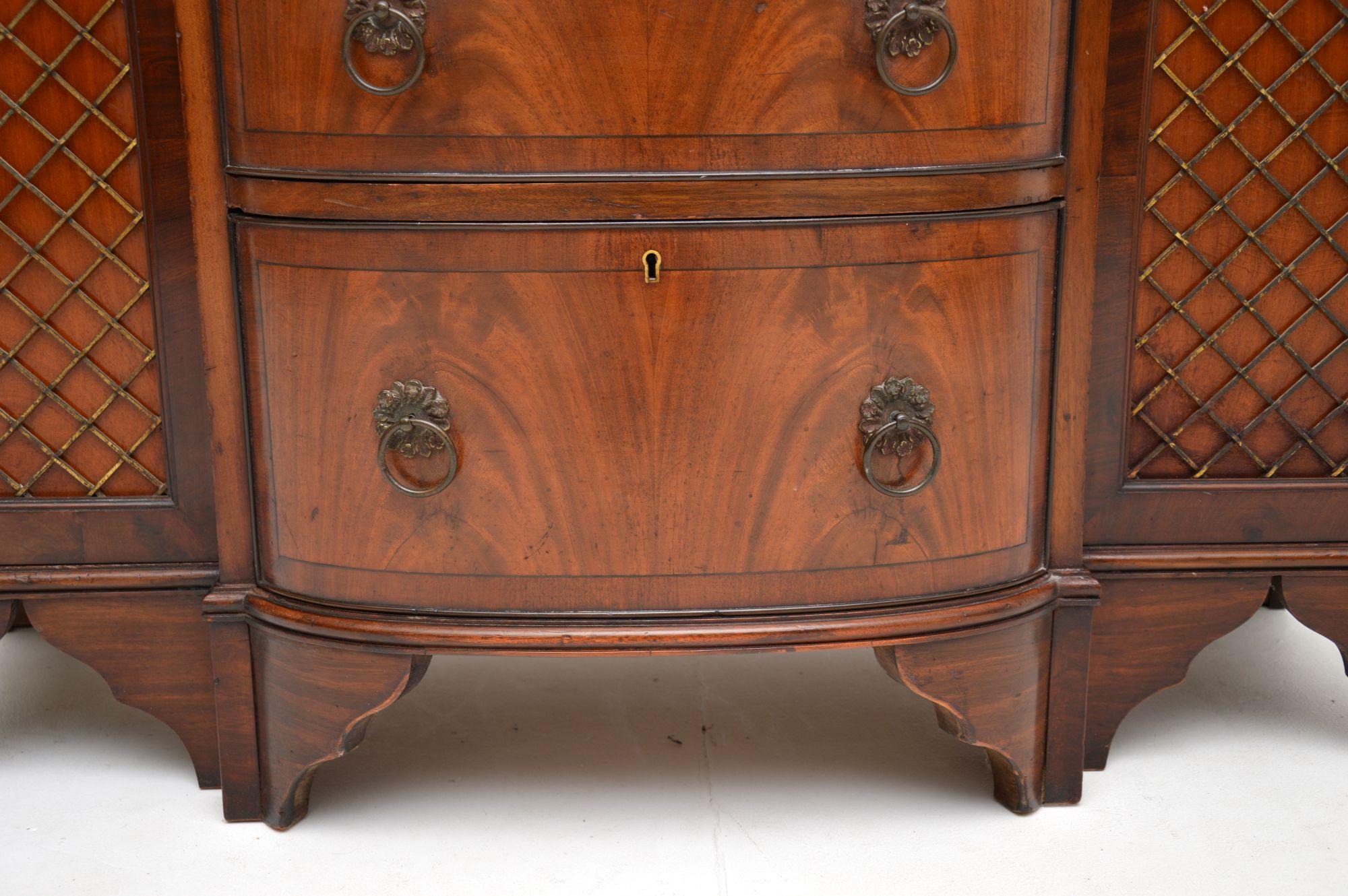 Antique Edwardian Grill Front Sideboard 4