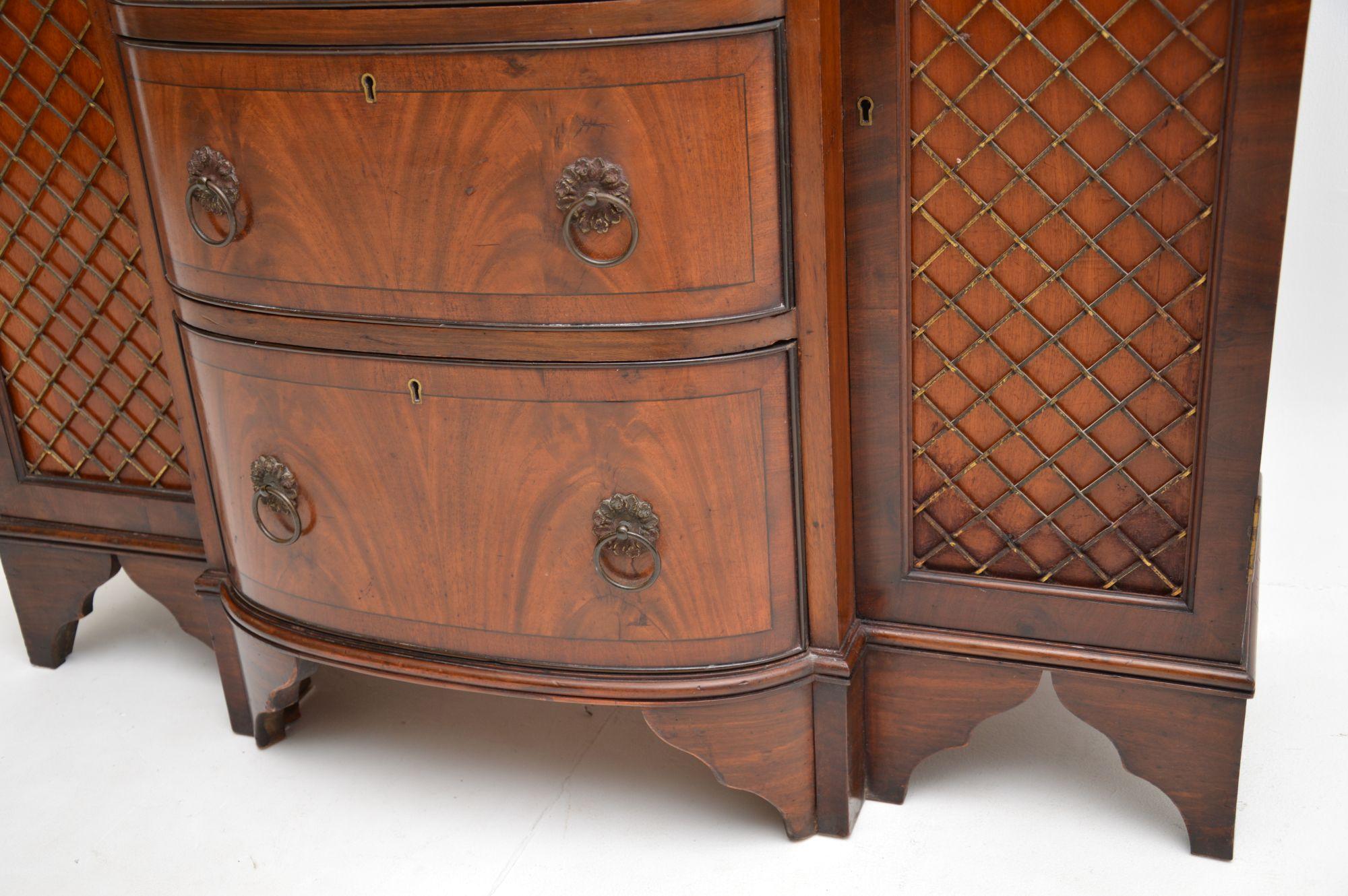 Antique Edwardian Grill Front Sideboard 2