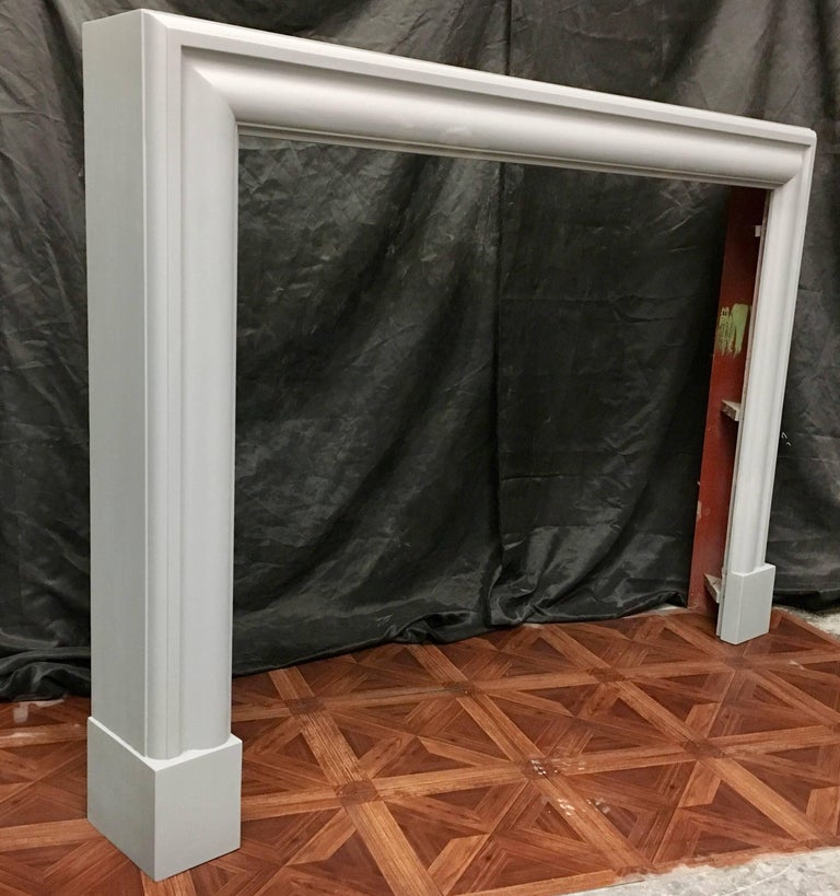 Antique Edwardian Hardwood Bolection Fireplace Surround For Sale