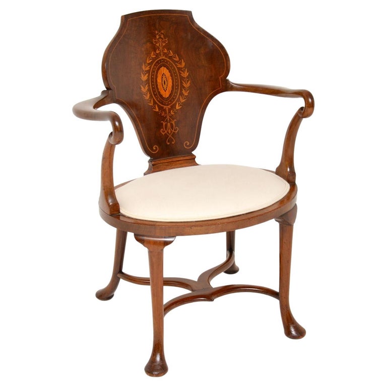 Edwardian Inlaid Armchair