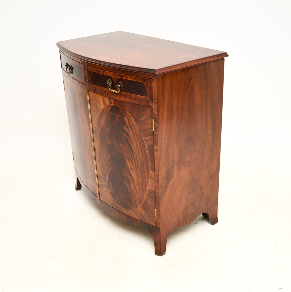Early 20th Century Antique Edwardian Inlaid Cabinet For Sale