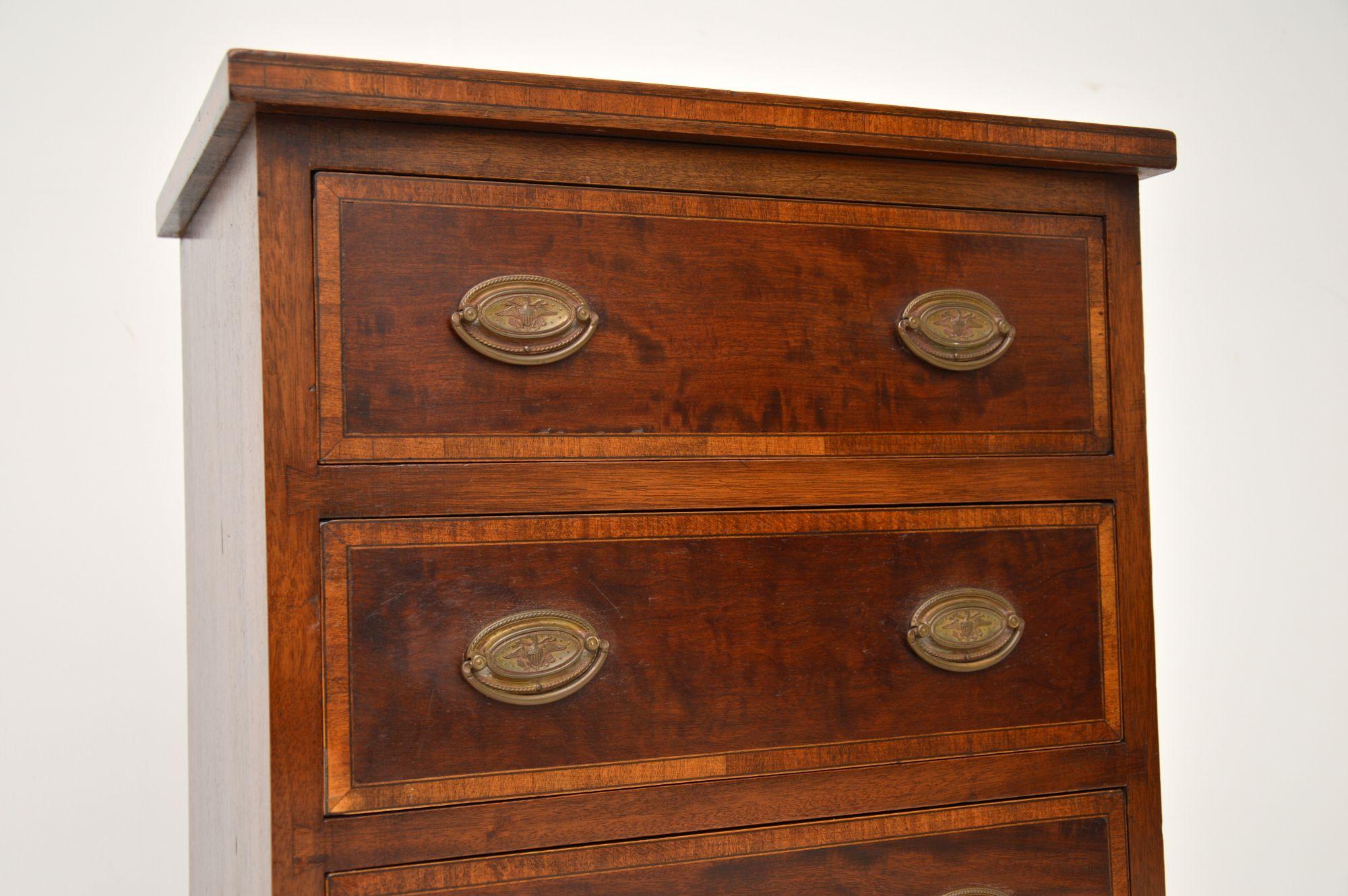 Antique Satinwood Inlaid Edwardian Chest of Drawers For Sale 1