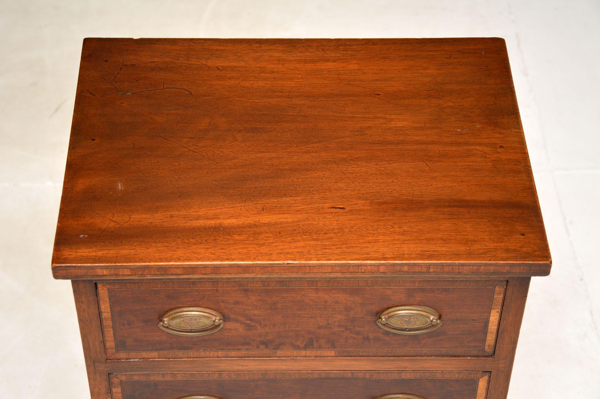 20th Century Antique Satinwood Inlaid Edwardian Chest of Drawers For Sale