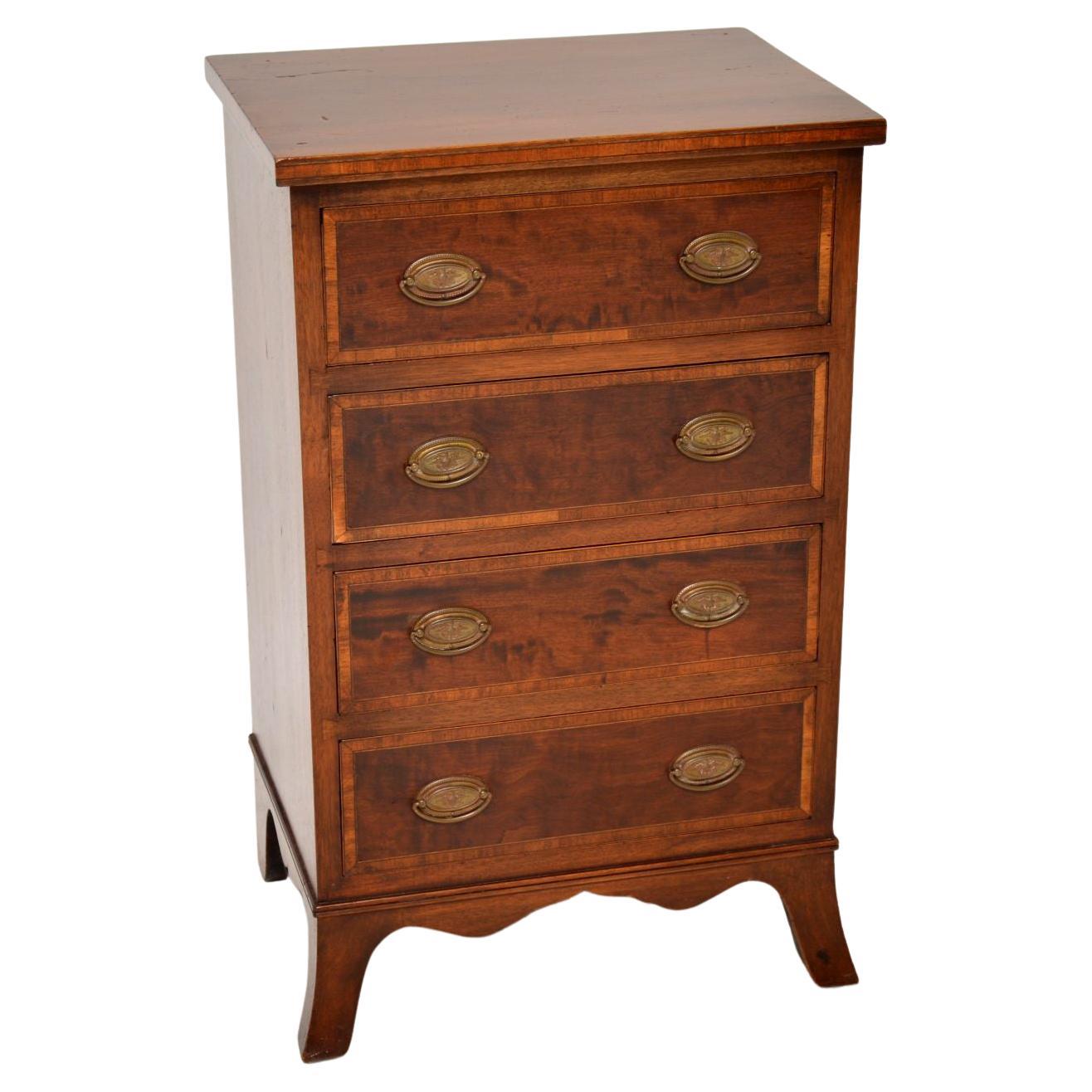 Antique Satinwood Inlaid Edwardian Chest of Drawers For Sale