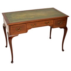 Antique Edwardian Inlaid Desk by Maple & Co