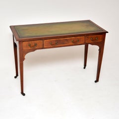 Antique Edwardian Inlaid Desk / Writing Table