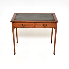 Antique Edwardian Inlaid Desk / Writing Table