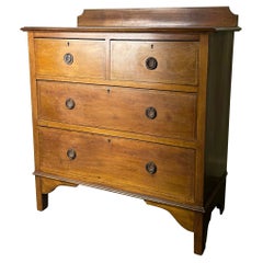 Antique Edwardian inlaid mahogany 5 drawer chest c.1900