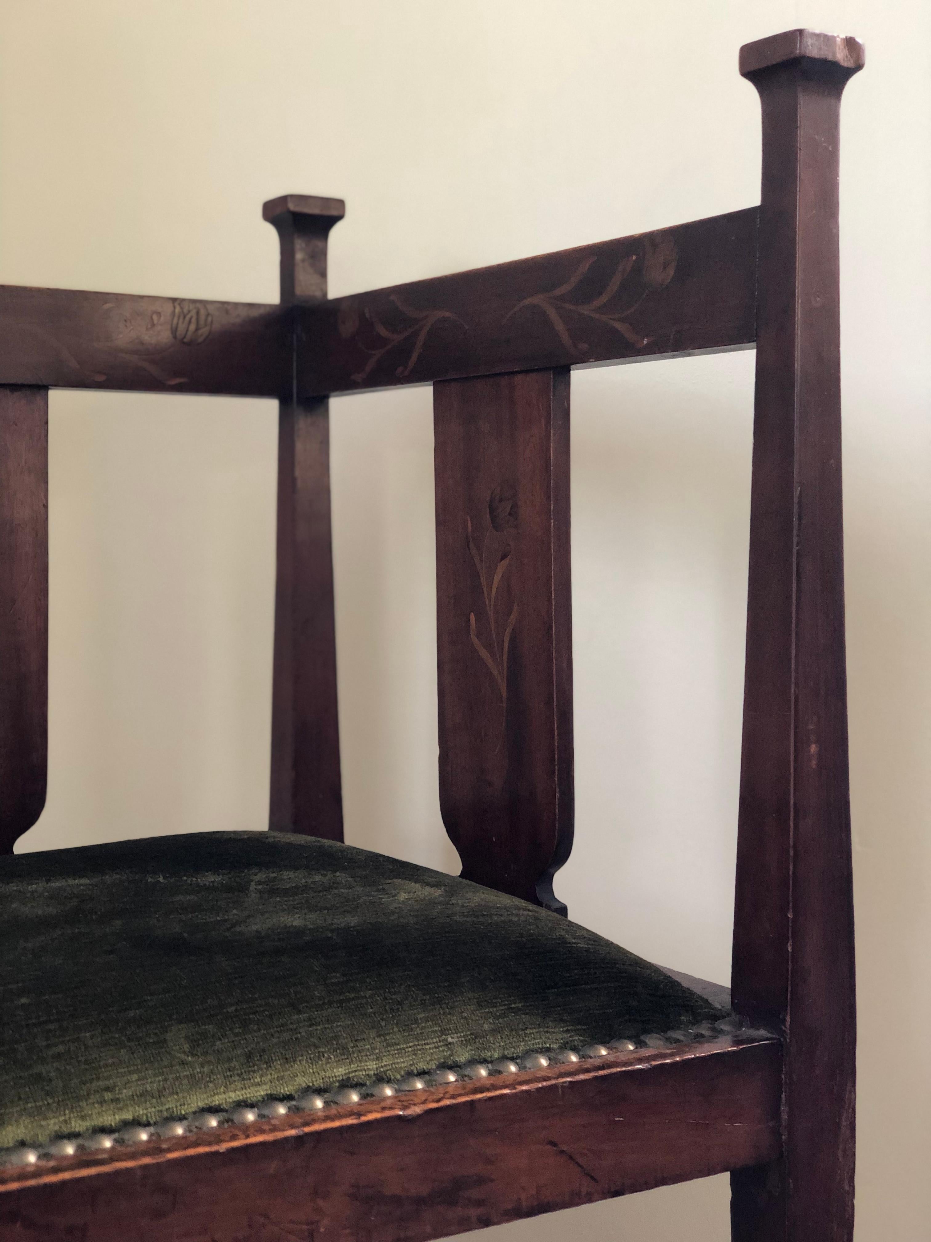 Edwardian Inlaid Mahogany Chair Early 20th Century 1