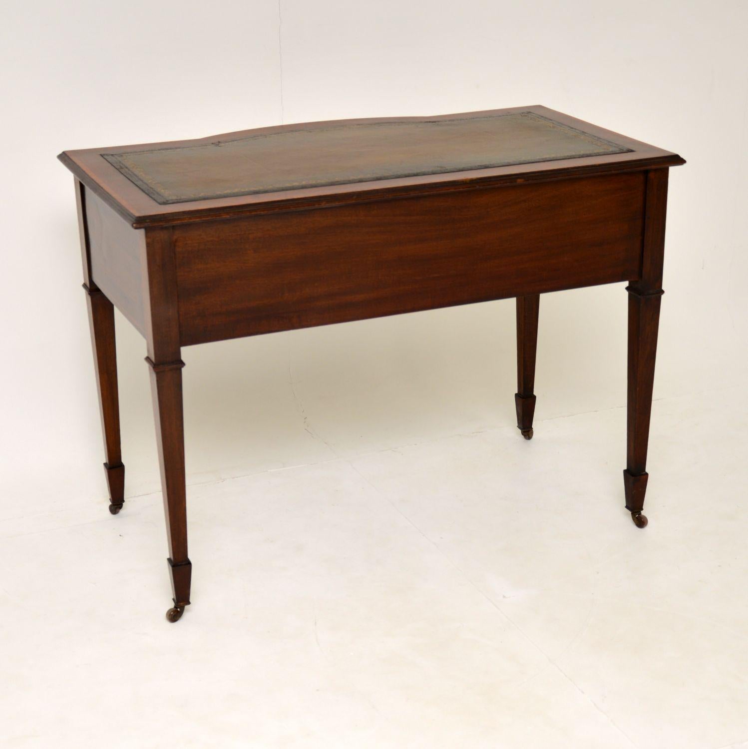 Antique Edwardian Inlaid Mahogany Desk / Writing Table 7