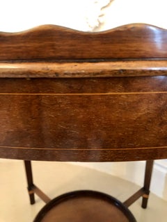 Antique Edwardian Inlaid Mahogany Tray/Lamp Table