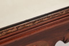 Antique Edwardian Inlaid Mahogany Wall Mirror