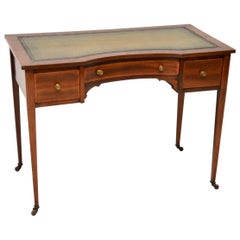 Antique Edwardian Inlaid Mahogany Writing Table or Desk