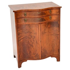 Antique Edwardian Inlaid Satin Wood Cabinet