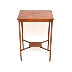 Antique Edwardian Inlaid Side Table
