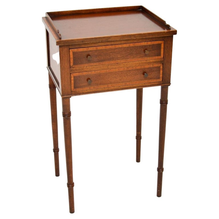Antique Edwardian Inlaid Side Table For Sale at 1stDibs