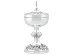 Antique Edwardian Irish Sterling Silver Ciborium