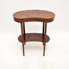 Antique Edwardian Kidney Side Table