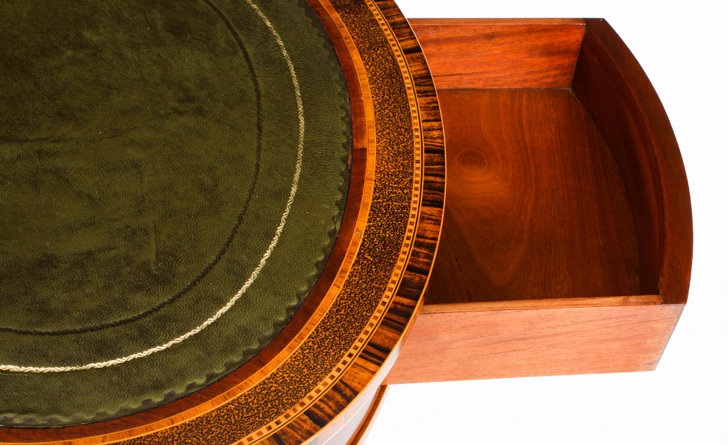 Anciennes tables d'écriture édouardiennes en forme de rein avec tiroirs secrets, 19ème siècle en vente 10