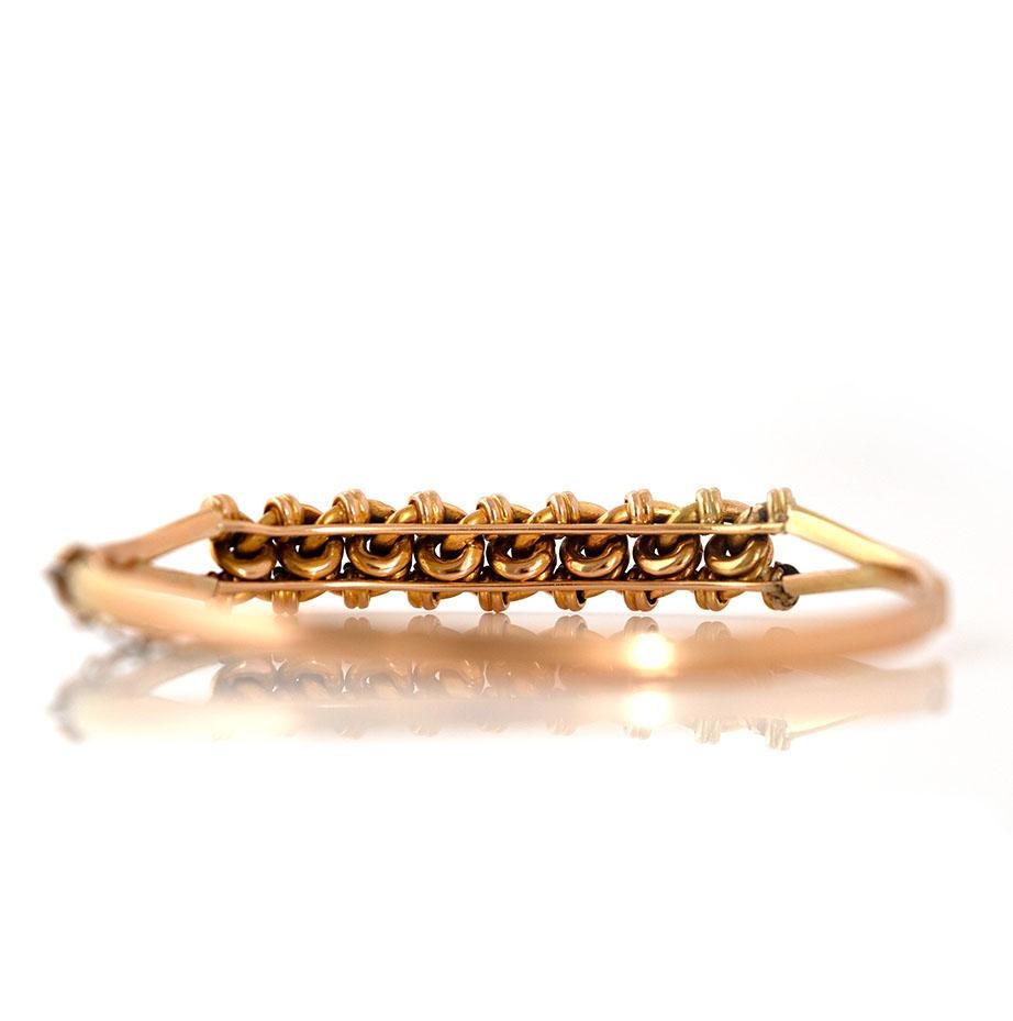 Bracciale antico edoardiano annodato con bracciale 15ct in vendita 2
