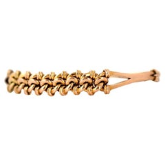 Bracciale antico edoardiano annodato con bracciale 15ct