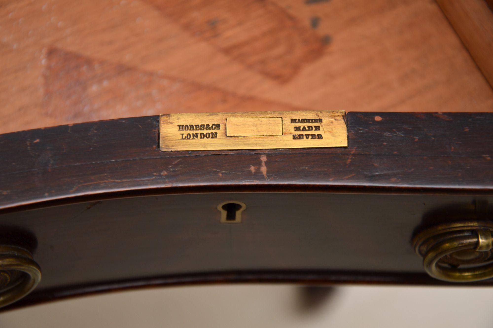 Antique Edwardian Leather Top Kidney Desk 4