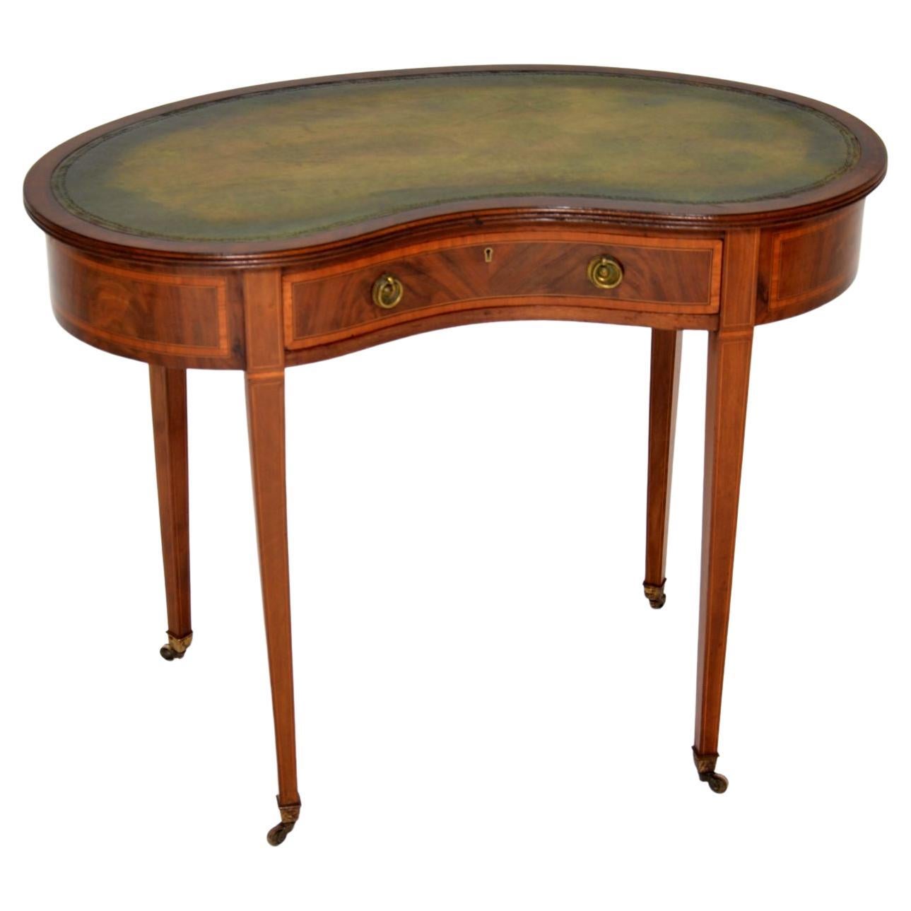 Gold and Glass Kidney Desk For Sale at 1stDibs gold and glass desk