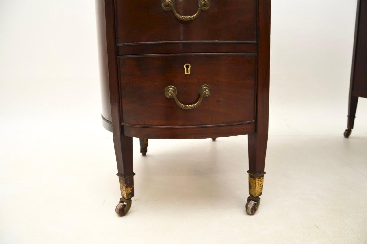 Antique Edwardian Leather Top Kidney Shaped Desk 6