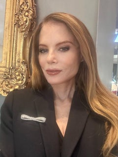 Antique Edwardian Long Diamond Ribbon Bow Pin, c. 1895.