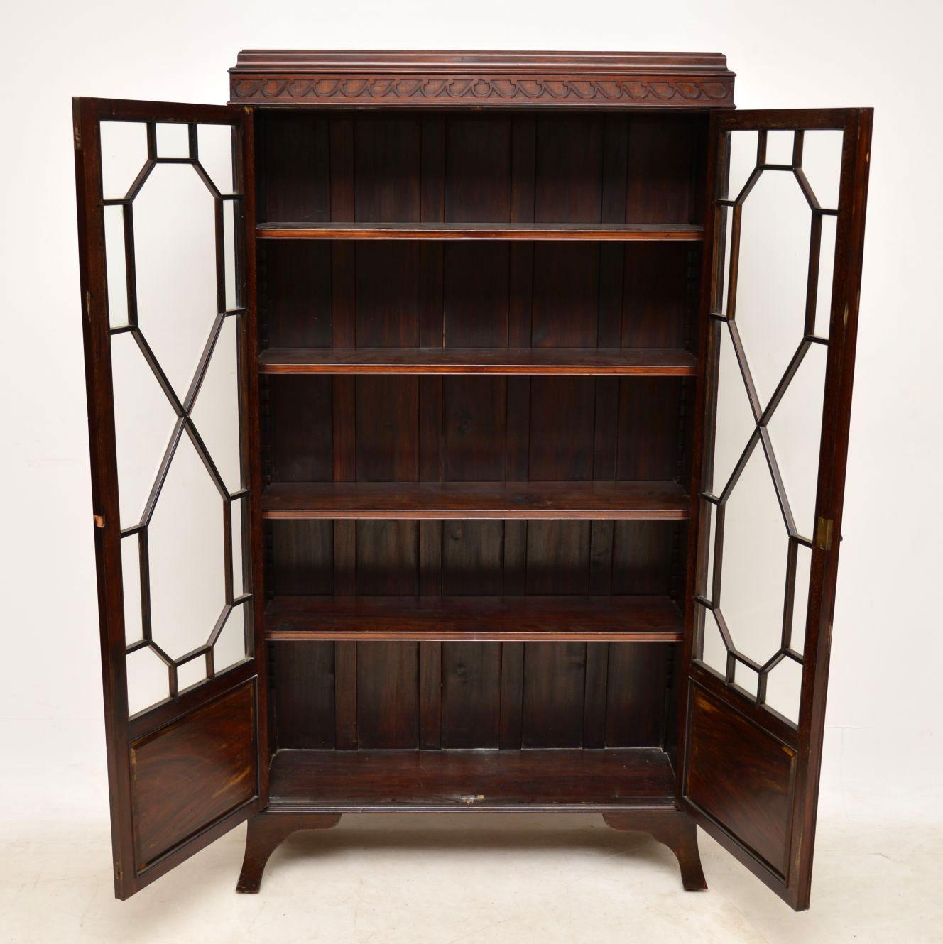 antique mahogany bookcase