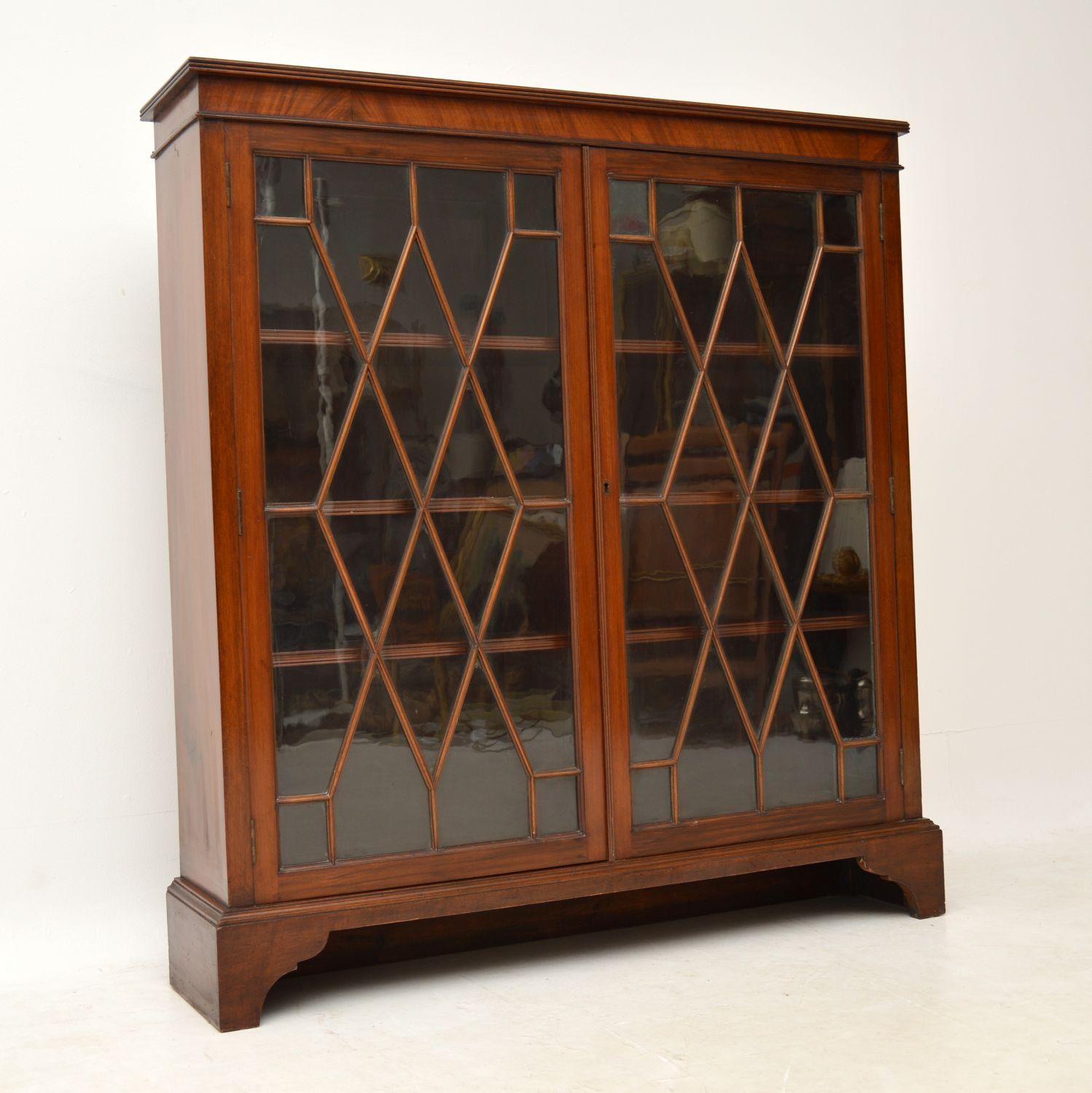 George III Antique Edwardian Mahogany Bookcase
