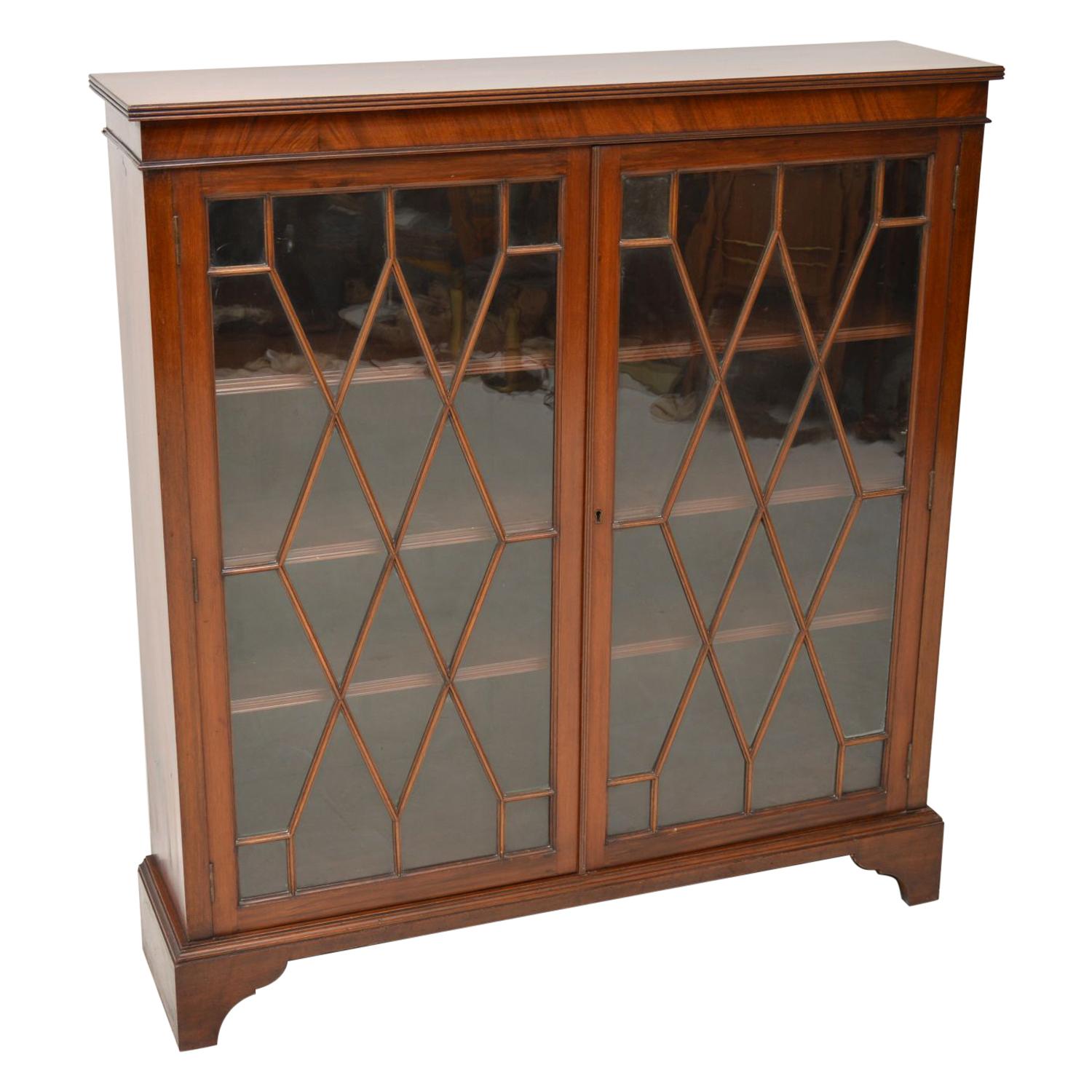 Antique Edwardian Mahogany Bookcase