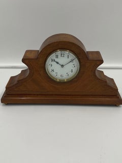 Antique Edwardian Mahogany Desk / Mantel Clock