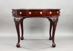 Antique Edwardian Mahogany Drum Table