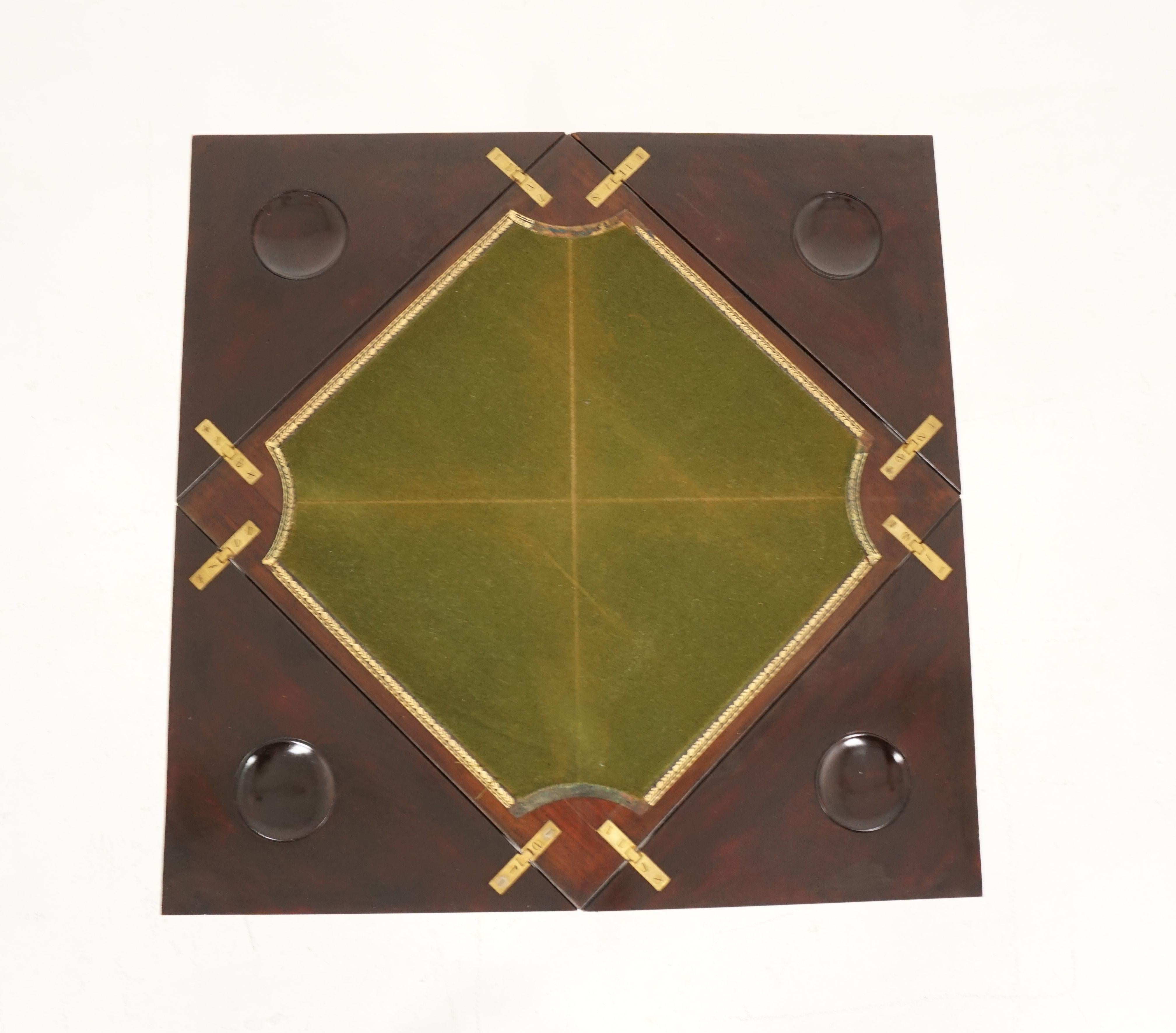 Antique Edwardian Walnut Envelope Games Table, Scotland 1910, B2381 2