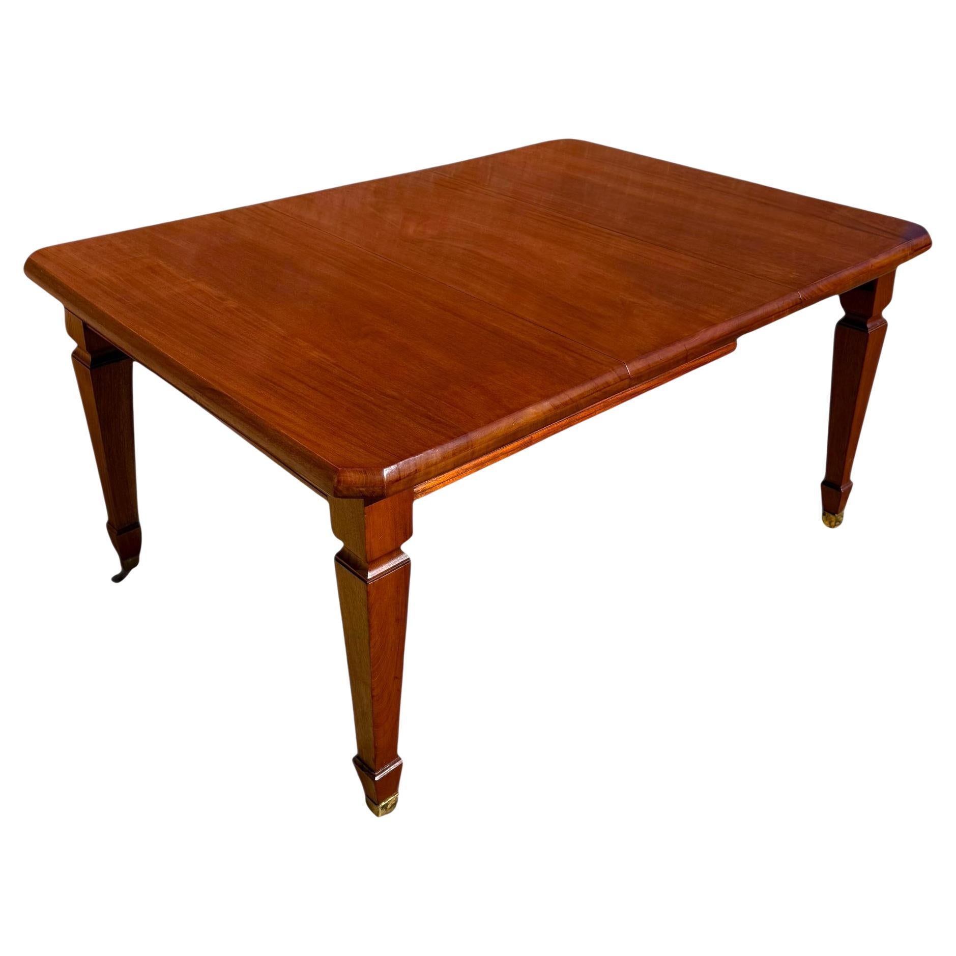 Antiker edwardianischer Mahagoni-Esstisch mit extra Blatt im Angebot