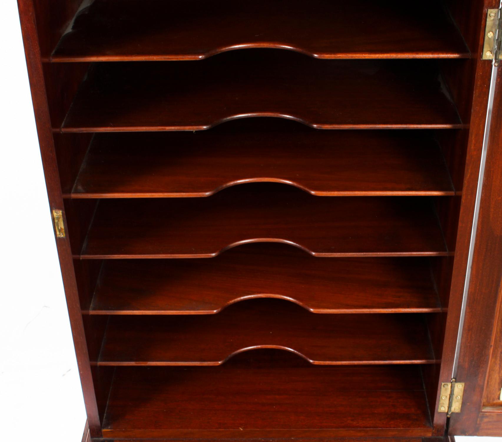 Antique Edwardian Mahogany & Inlaid Music Cabinet, Early 20th Century 8